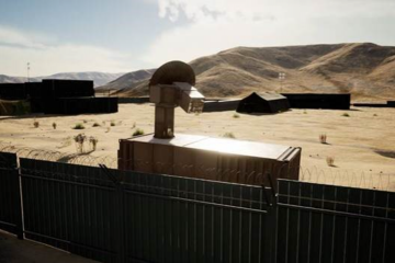 An artist's rendering of the THOR high power microwave system (Air Force Research Laboratory)